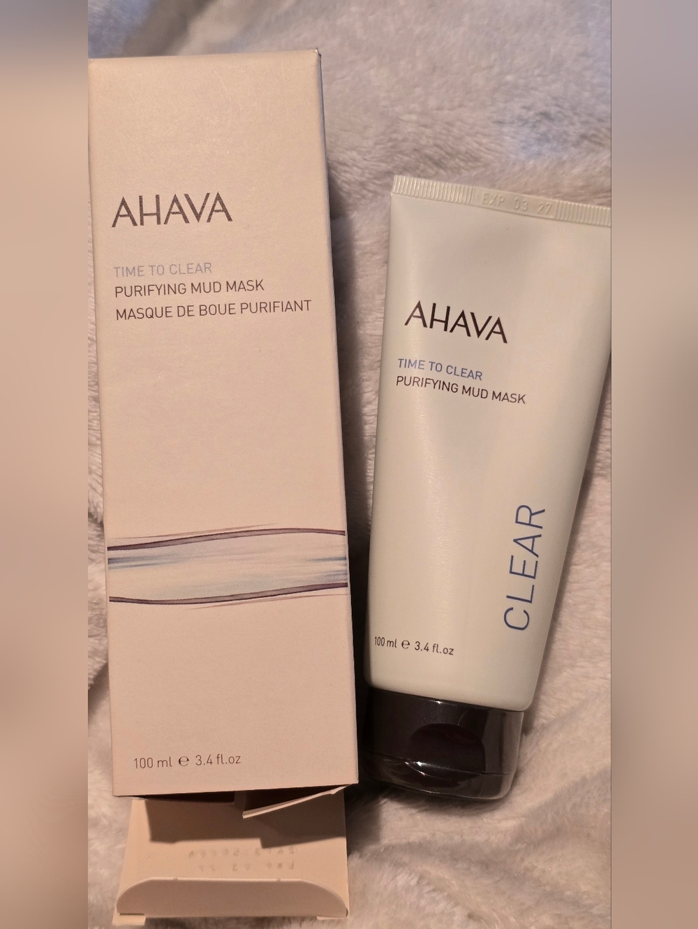 AHAVA Time To Clear Purifying Mud Mask 100ml NEW